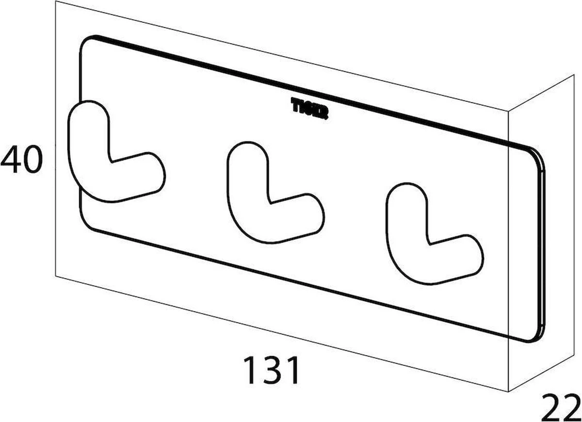 Tiger - Handdoekhaak Rack Pinky - RVS Geborsteld 2 Tiger - Handdoekhaak Rack Pinky - RVS Geborsteld - Afbeelding 2