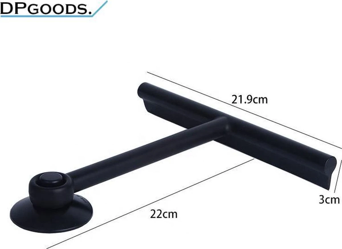 Merkloos Topsky™ - Douchewisser - Zwart - Raamwisser – Deluxe Douchewisser – Badkamer Accessoires Zwart - Douchewisser Met Zuignap – Wisser Douche 5 Merkloos Topsky™ - Douchewisser - Zwart - Raamwisser – Deluxe Douchewisser – Badkamer Accessoires Zwart - Douchewisser Met Zuignap – Wisser Douche - Afbeelding 5