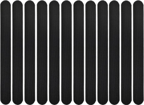 Zelfklevende Antislip Stickers - Douche/Bad/Trap Plakstrip - Badkamer Antislip Strips - 12stuks - 38x2cm - Zwart