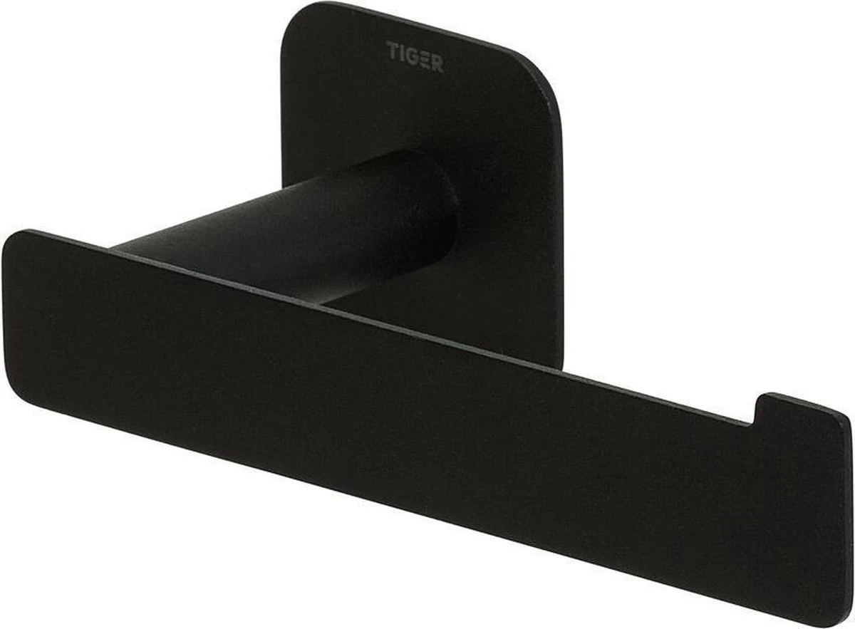 Tiger Colar - Toiletrolhouder Zonder Klep - Zwart 1 Tiger Colar - Toiletrolhouder Zonder Klep - Zwart