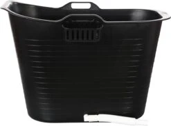 FlinQ Bath Bucket Premium Zwart - Zitbad 2022 - Met Temperatuurmeter - Upgrade Bath Bucket Voor Volwassenen En Kinderen - Zwart -Badkamer Kast Winkel 1200x891 2