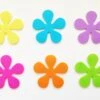 Papillon Antislip Bloemen Voor In Douche Of Bad - 6 Stuks Assorti Kleuren Pvc