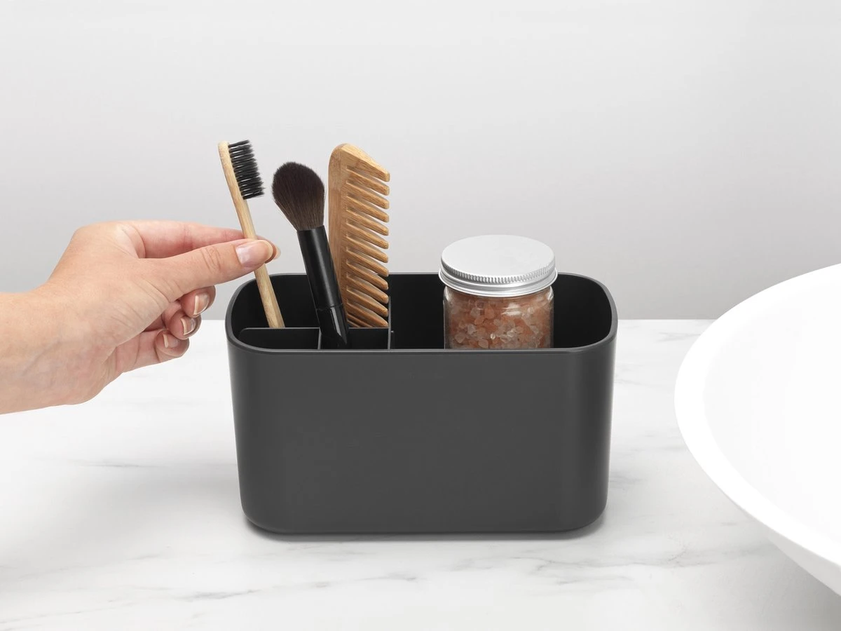 Brabantia ReNew Tandenborstelhouder - 11 X 19,6 X 9,9 Cm - Dark Grey 3 Brabantia ReNew Tandenborstelhouder - 11 X 19,6 X 9,9 Cm - Dark Grey - Afbeelding 3
