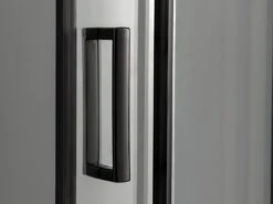 Merkloos Douchecabine Kwartrond 90x90x200 Cm 6 Mm Nano Anti Kalk Veiligheidsglas Met Zwart Aluminium Omlijsting -Badkamer Kast Winkel 1200x900 56