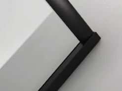 Merkloos Douchecabine Kwartrond 90x90x200 Cm 6 Mm Nano Anti Kalk Veiligheidsglas Met Zwart Aluminium Omlijsting -Badkamer Kast Winkel 1200x900 58