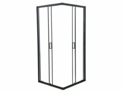 Merkloos Douchecabine Vierkant - 90x90x200cm 6 Mm - Nano Anti Kalk Veiligheidsglas - Zwart Aluminium Omlijsting -Badkamer Kast Winkel 1200x900 76