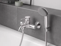 GROHE QuickFix Vitalio Start II 100 Waterbesparende Douchekop - ø 10 Cm - Met Wanddouchehouder - Chroom - 27950000 -Badkamer Kast Winkel 1200x900 86