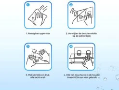 RVS Doucherek Zelfklevend Zonder Boren - Douchemand Hangend - 15KG Draagvermogen - Zilver/Chroom -Badkamer Kast Winkel 1200x905 4