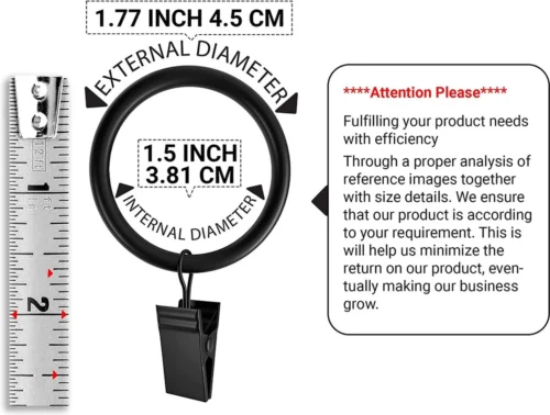 BOTC Gordijnringen Met Klem - 38 MM - Zwarte - Sets Van 20 Stucks -Badkamer Kast Winkel 1200x907 3