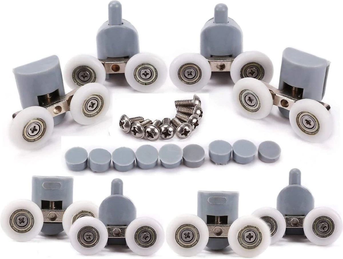 Merkloos Wielen Voor Douchedeur, Rollen Voor Douchedeur, Wieltjes, Douchedeur, 4 X Boven En 4 X Onder, Badkamer, 25 Mm, 8 Stuks Dubbele Wielen 7 Merkloos Wielen Voor Douchedeur, Rollen Voor Douchedeur, Wieltjes, Douchedeur, 4 X Boven En 4 X Onder, Badkamer, 25 Mm, 8 Stuks Dubbele Wielen - Afbeelding 7