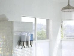 Simplehuman Zeepdispenser Wand Duo - RVS - 22.6x9.4x24.5 Cm - Zilver -Badkamer Kast Winkel 1200x914 2