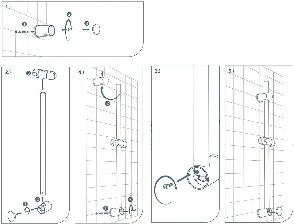 SCHÜTTE Raven Doucheset Met Handdouche - 70 Cm Glijstang - 3 Standen - Zwart Mat 7 SCHÜTTE Raven Doucheset Met Handdouche - 70 Cm Glijstang - 3 Standen - Zwart Mat - Afbeelding 7