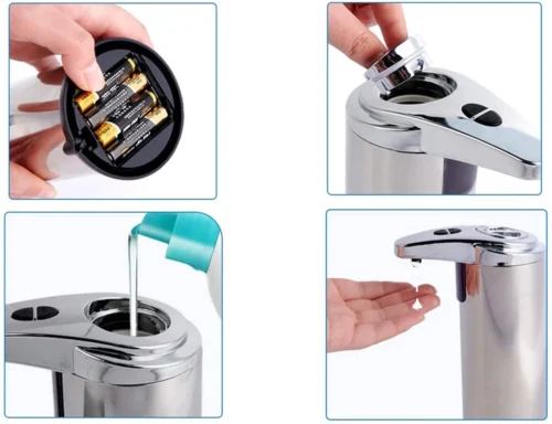 Merkloos Automatische Foam Dispenser - Schuim - Zeep - Vloeistofdispenser - Hygiëne - Bewegingssensor - Schuimzeep Dispenser - Zeeppompje -Badkamer Kast Winkel 1200x921