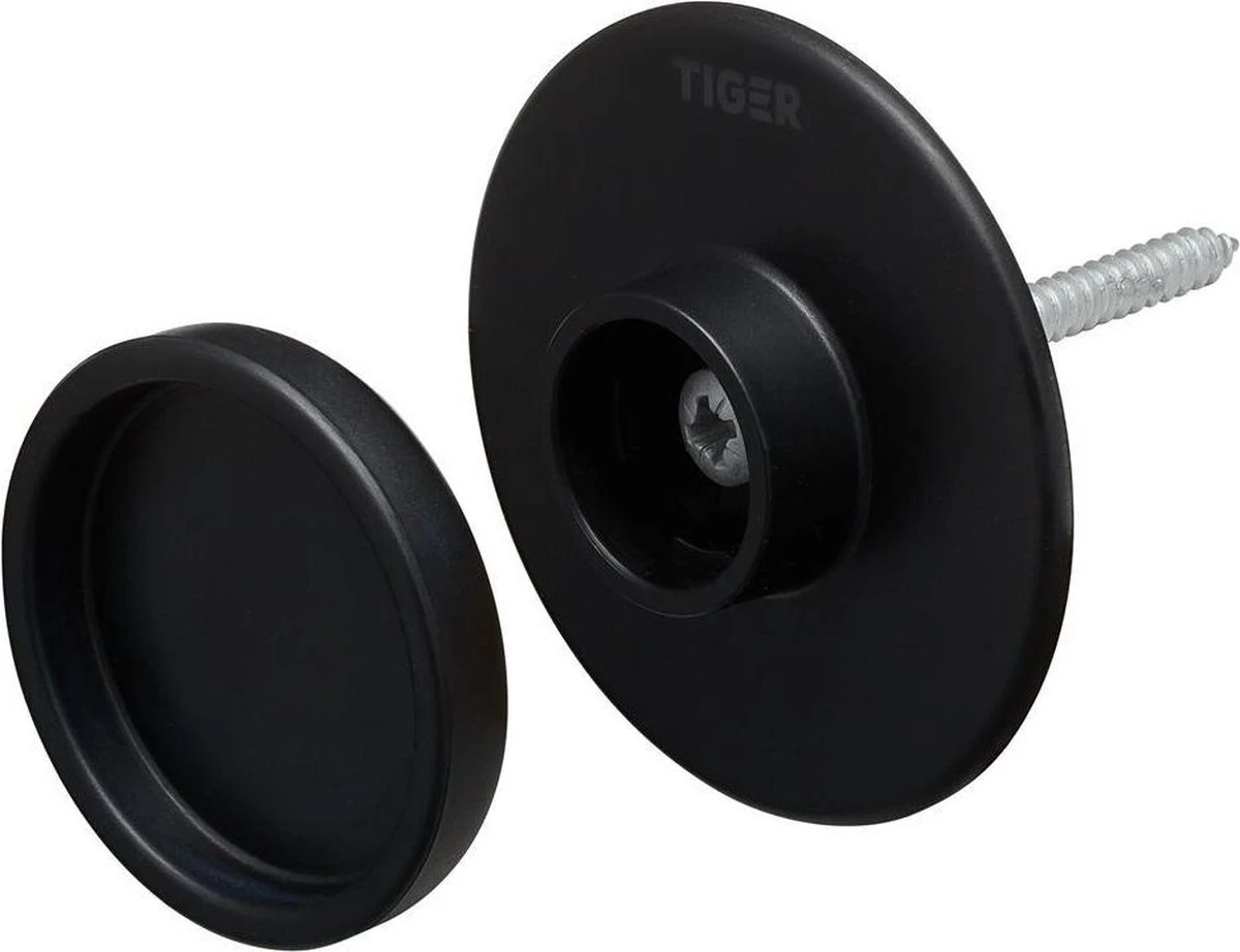 Tiger Tess - Handdoekhaken - Zwart (2 Stuks) 3 Tiger Tess - Handdoekhaken - Zwart (2 Stuks) - Afbeelding 3