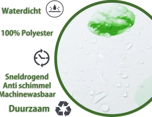 Douchegordijn 120x200 Cm (Small) - Met Ophangringen - Makkelijk Te Bevestigen - Waterdicht - Polyester - Sneldrogend En Anti Schimmel - Wasbaar En Duurzaam - Green Petals 9 Douchegordijn 120x200 Cm (Small) - Met Ophangringen - Makkelijk Te Bevestigen - Waterdicht - Polyester - Sneldrogend En Anti Schimmel - Wasbaar En Duurzaam - Green Petals -Badkamer Kast Winkel 1200x925 1