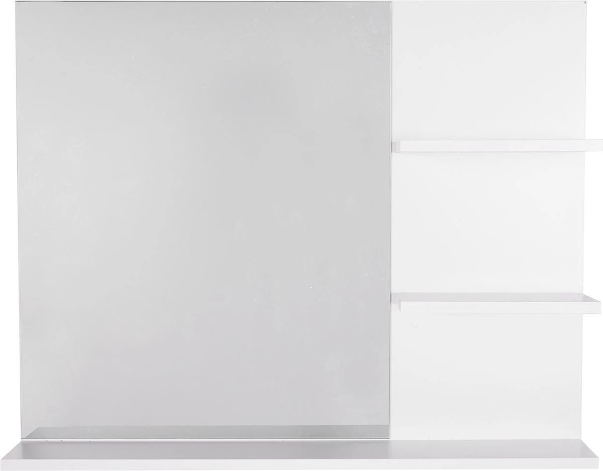 Badkamerspiegel Met 3 Planken- Badkamer Accessoires- Spiegel - Wandspiegel - L60 X B10 X H48 Cm 7 Badkamerspiegel Met 3 Planken- Badkamer Accessoires- Spiegel - Wandspiegel - L60 X B10 X H48 Cm - Afbeelding 7