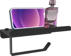 Via Fectio® Toiletrolhouder - Toiletrolhouders - Telefoonhouder - WC Rolhouder - Zonder Klep - RVS (Roestvrij Staal)