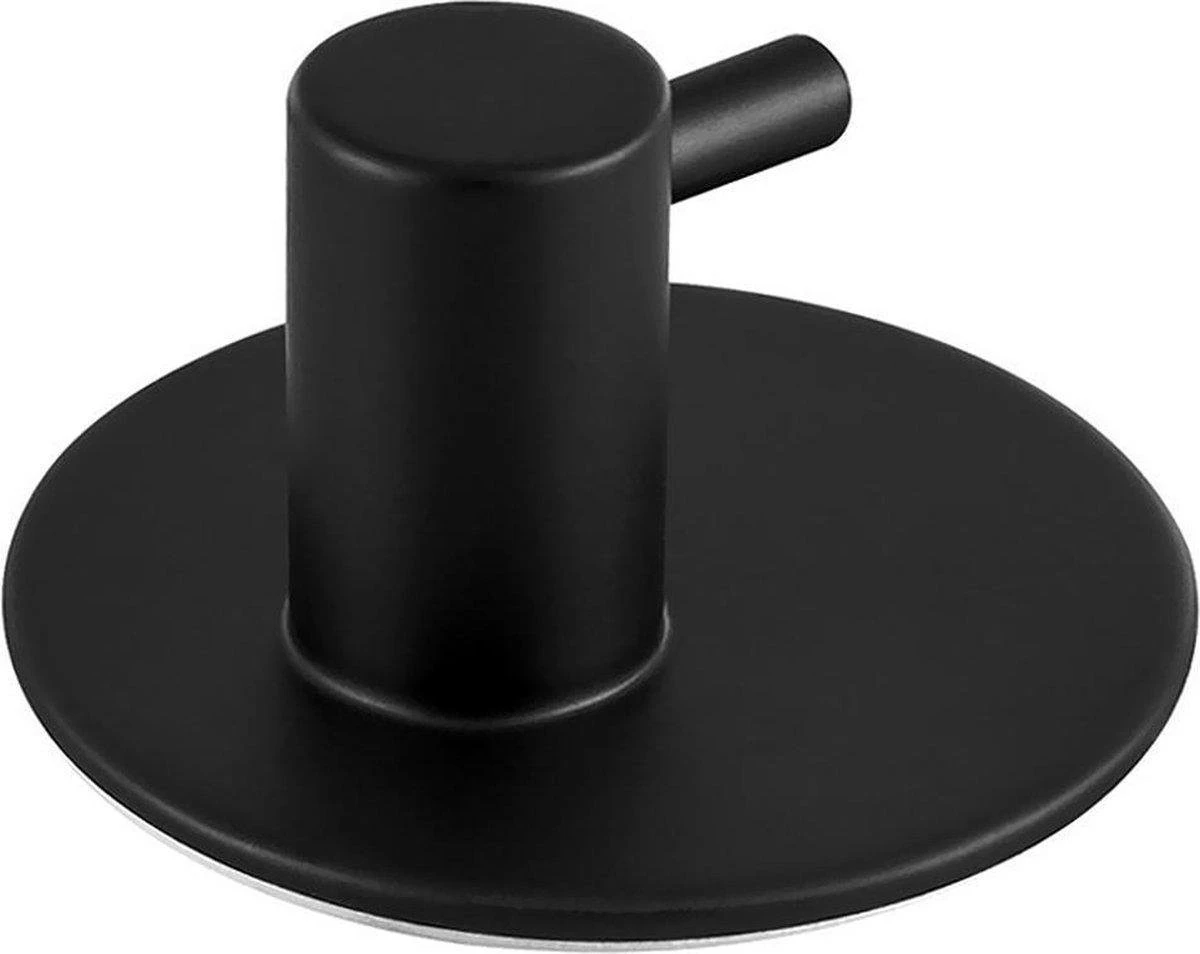 Merkloos Handdoekhaakjes Set Zelfklevend Handdoekhouders Voor Badkamer En Keuken - 4 Stuks - RVS Mat Zwart 2 Merkloos Handdoekhaakjes Set Zelfklevend Handdoekhouders Voor Badkamer En Keuken - 4 Stuks - RVS Mat Zwart - Afbeelding 2