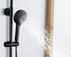 LOMAZOO Regendouche Met Thermostaatkraan - Doucheset Zwart - Regendoucheset - Zwart [COOPER] -Badkamer Kast Winkel 1200x958 1