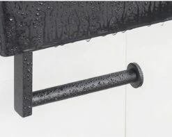 Merkloos Luxe Toiletrolhouder PRO 20.5 X 14.5 X 12 Cm- Planchet Opbergruimte - Plankje & Bakje- WC Rolhouder - Zelfklevend Of Borend - RVS - Waterbestendig -Badkamer Kast Winkel 1200x958