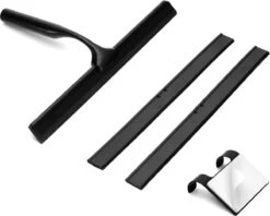 Douchewisser Met Ophanghaak En 2 Extra Strips - Raamwisser Voor Douche - Raamtrekker Zwart -Badkamer Kast Winkel 1200x961 1