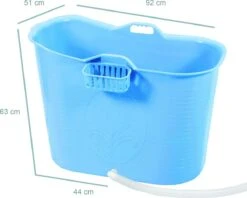 Zitbad Voor Volwassenen - Bath Bucket - Blauw - 200L -Badkamer Kast Winkel 1200x962 3