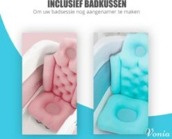 Vonia Opvouwbaar Bad - Zitbad - Bath Bucket - 140 Cm Lang - Inklapbaar Bad - Incl. Badkussen - Roze -Badkamer Kast Winkel 1200x966 8