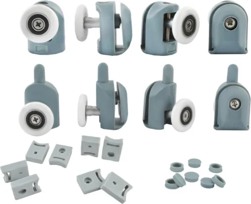 Reserve Wieltjes Voor Douchedeur – Douche Deur Rollers – Wielen Douchedeur – Loopwielen – Katrollen – Set Van 4 Onder En 4 Boven