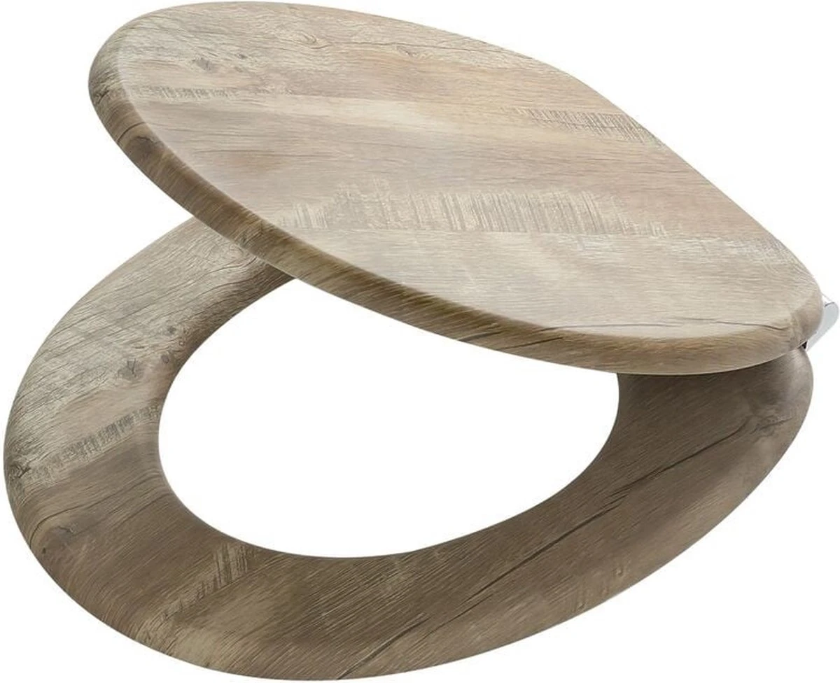 Tiger Hetta - Toiletbril Met Deksel - WC Bril - MDF - Bruin 15 Tiger Hetta - Toiletbril Met Deksel - WC Bril - MDF - Bruin - Afbeelding 15