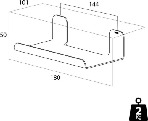 Tiger Colar - Planchet 18 Cm - Zwart -Badkamer Kast Winkel 1200x984