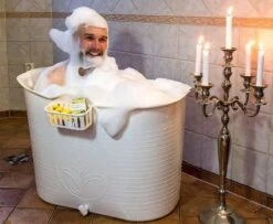 Zitbad Voor Volwassenen - Bath Bucket - Wit - 200L -Badkamer Kast Winkel 1200x988 3