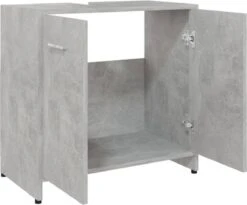 VidaXL Badkamerkast 60x33x61 Cm Spaanplaat Betongrijs 29 VidaXL Badkamerkast 60x33x61 Cm Spaanplaat Betongrijs -Badkamer Kast Winkel 1200x998