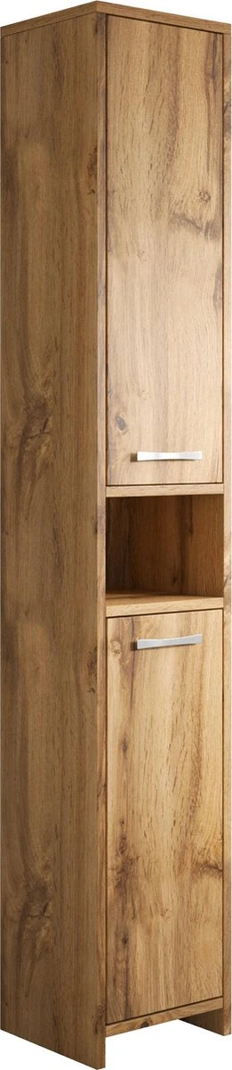 Badplaats Badkamerkast Nemo 32 Cm X 29 Cm X 167 Cm - Eiken - Staande Kolomkast Met Twee Deuren 1 Badplaats Badkamerkast Nemo 32 Cm X 29 Cm X 167 Cm - Eiken - Staande Kolomkast Met Twee Deuren