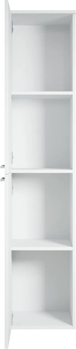 Badplaats Badkamerkast Saturnus 35 Cm X 35 Cm X 130 Cm - Wit - Hangende Kolomkast Met Twee Deuren -Badkamer Kast Winkel 263x1200 3