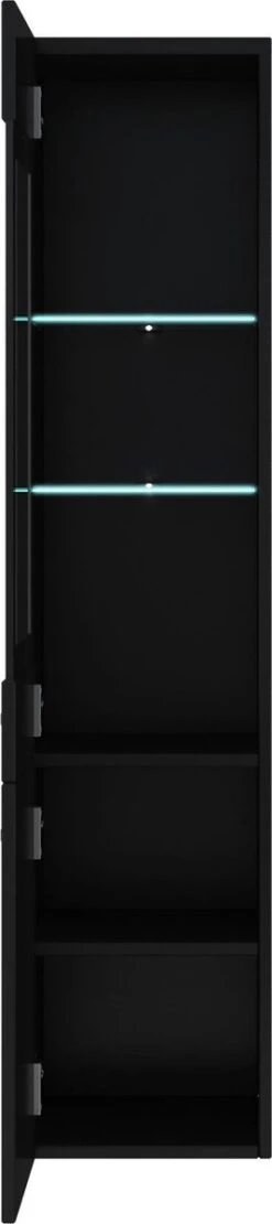 Badplaats Badkamerkast Rio 30 X 30 X 131 Cm - Zwart Hoogglans - Hangende Kolomkast Met 2 Deuren -Badkamer Kast Winkel 267x1200 3