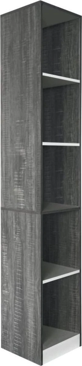 Kolomkast 5 Open Vakken - Opbergkast Badkamer Slaapkamer Of Hal - 180 Cm Hoog 2 Kolomkast 5 Open Vakken - Opbergkast Badkamer Slaapkamer Of Hal - 180 Cm Hoog - Afbeelding 2