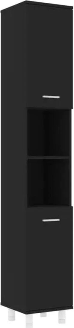 VidaXL Badkamerkast 30x30x179 Cm Spaanplaat Zwart 30 VidaXL Badkamerkast 30x30x179 Cm Spaanplaat Zwart -Badkamer Kast Winkel 271x1200 2