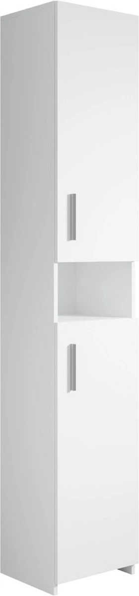 Badkamerkast Mercury 35 X 30 X 190cm Wit Staande Kolomkast 1 Badkamerkast Mercury 35 X 30 X 190cm Wit Staande Kolomkast