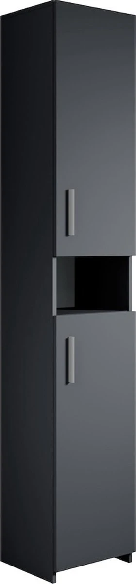 Badkamerkast Mercury 35 X 30 X 190cm Antraciet Staande Kolomkast 1 Badkamerkast Mercury 35 X 30 X 190cm Antraciet Staande Kolomkast