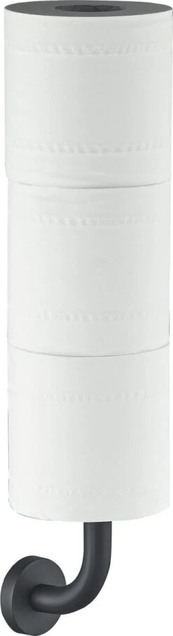 SODEAL Luxe Reserverolhouder Zwart - Reserverolhouder Hangend - Toiletrolhouder Zwart - Wc Rolhouder Zwart -Badkamer Kast Winkel 327x1200