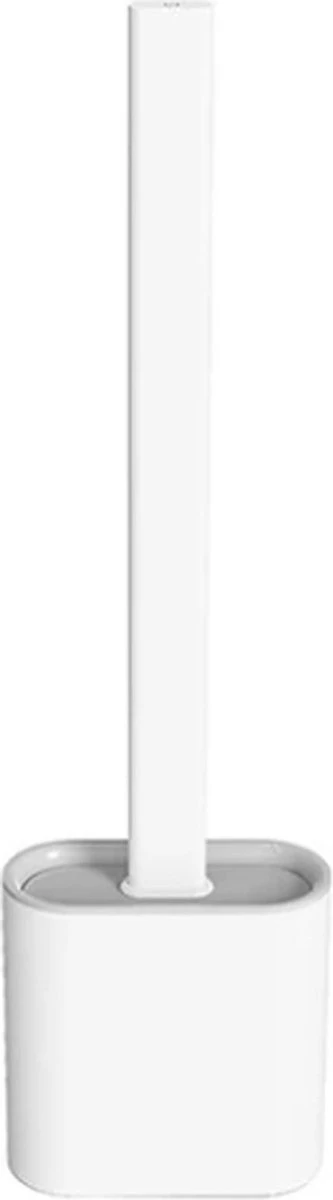 Easy Clean - Flexible Siliconen Wc Borstel Met Houder - Gesloten Onderkant - Ophangbaar - Vernieuwd Design - Toiletborstel - Wit - WC Borstel 4 Easy Clean - Flexible Siliconen Wc Borstel Met Houder - Gesloten Onderkant - Ophangbaar - Vernieuwd Design - Toiletborstel - Wit - WC Borstel - Afbeelding 4