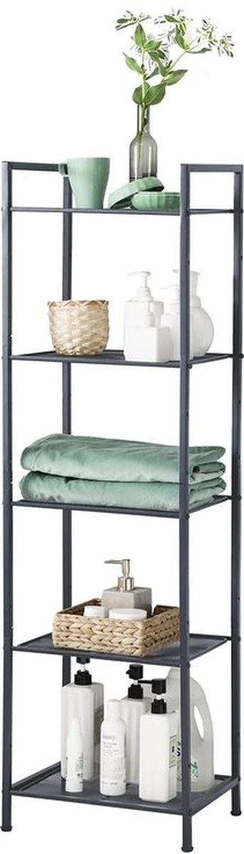 Cisa Home - Staand Rek - Badkamerrek - Opslagrek - Keukenrek - Zwart 1 Cisa Home - Staand Rek - Badkamerrek - Opslagrek - Keukenrek - Zwart