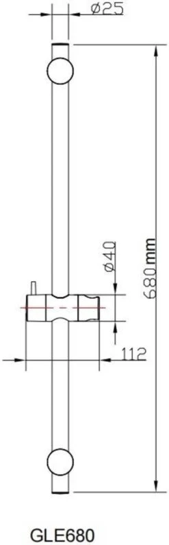 Ben Elan - Glijstang - Ronde Douchestang Voor Handdouche - 68cm - Chroom 9 Ben Elan - Glijstang - Ronde Douchestang Voor Handdouche - 68cm - Chroom -Badkamer Kast Winkel 373x1200 4
