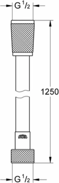 GROHE SilverFlex Doucheslang - 125 Cm - Chroom -Badkamer Kast Winkel 392x1200 4