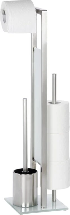 WENKO Toiletbutler Rivalta RVS Mat - Toiletborstel Met Houder, Toiletrolhouder En Reserverolhouder 20 WENKO Toiletbutler Rivalta RVS Mat - Toiletborstel Met Houder, Toiletrolhouder En Reserverolhouder -Badkamer Kast Winkel 395x1200 1