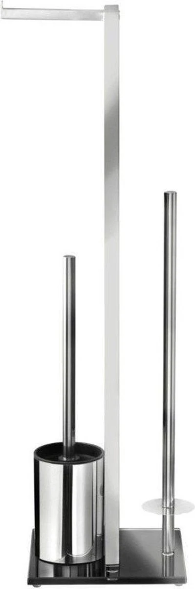 WENKO Toiletbutler Rivalta RVS Glanzend - Toiletborstel Met Houder, Toiletrolhouder En Reserverolhouder 9 WENKO Toiletbutler Rivalta RVS Glanzend - Toiletborstel Met Houder, Toiletrolhouder En Reserverolhouder - Afbeelding 9