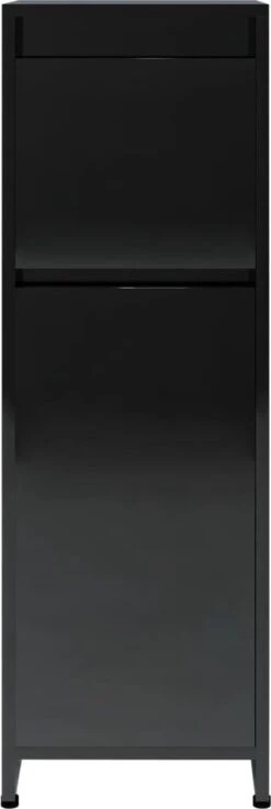 Furniture Limited - 4-delige Badkamermeubelset Bewerkt Hout Hoogglans Zwart 12 Furniture Limited - 4-delige Badkamermeubelset Bewerkt Hout Hoogglans Zwart -Badkamer Kast Winkel 402x1200 2