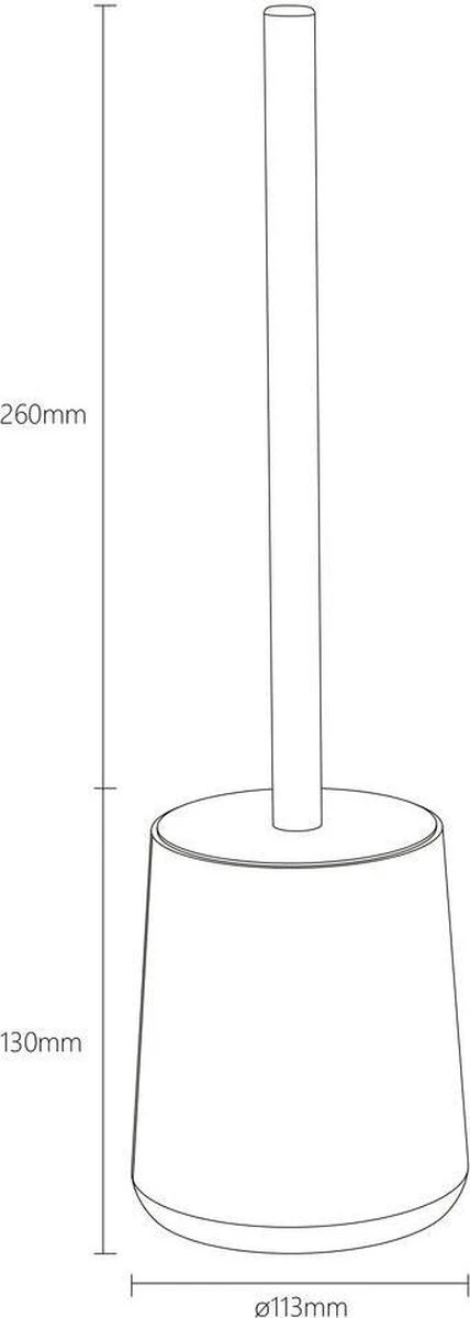 Sealskin Earth - Toiletborstel Met Houder Vrijstaand - Eiken 8 Sealskin Earth - Toiletborstel Met Houder Vrijstaand - Eiken - Afbeelding 8
