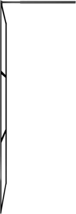 VidaXL Inloopdouchewand Transparant 90x195 Cm ESG-glas Zwart 12 VidaXL Inloopdouchewand Transparant 90x195 Cm ESG-glas Zwart -Badkamer Kast Winkel 429x1200