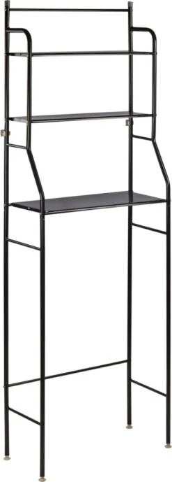 Alora Wc Rek Opbergrek - Stellingkast Metaal - Opbergrek Metaal - Badkamerrek - Wc Kastje - Zwart - Wc Meubel 10 Alora Wc Rek Opbergrek - Stellingkast Metaal - Opbergrek Metaal - Badkamerrek - Wc Kastje - Zwart - Wc Meubel -Badkamer Kast Winkel 430x1200 3